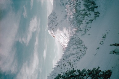 Image of a snowy mountain in the Canadian Rockies